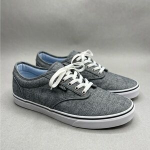 Vans Winston Women’s Heathered Grey Canvas Low Top Sneakers – Size 10